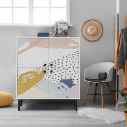Mueble auxiliar Multilüx Dot multicolor Practica Hogar