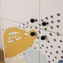 Mueble auxiliar Multilüx Dot multicolor Practica Hogar
