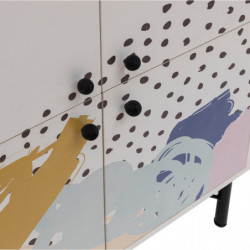 Mueble auxiliar Multilüx Dot multicolor Practica Hogar