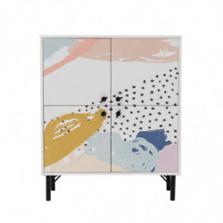 Mueble auxiliar Multilüx Dot multicolor Practica Hogar