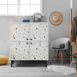 Mueble auxiliar Multilüx Terrazzo multicolor Practica Hogar