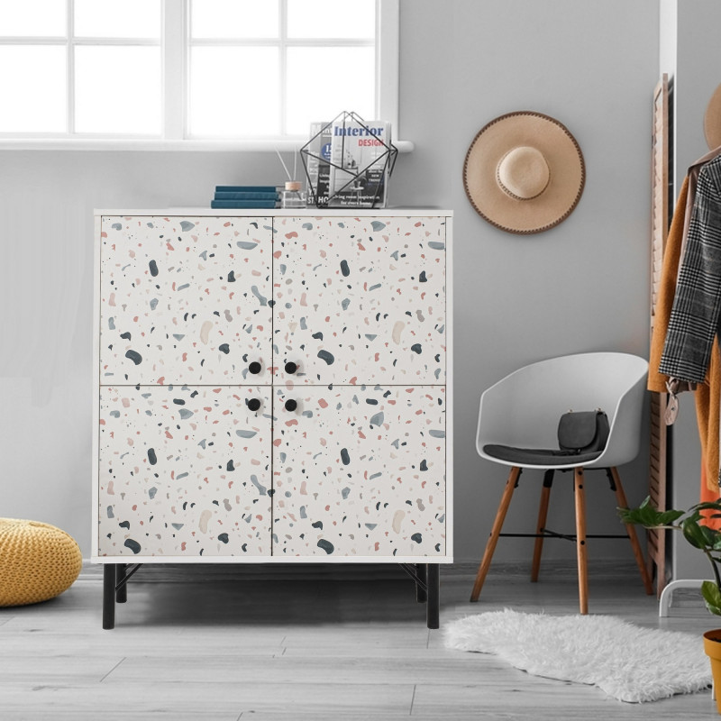 Mueble auxiliar Multilüx Terrazzo multicolor Practica Hogar Mueble auxiliar Multilüx Terrazzo multicolor Practica Hogar