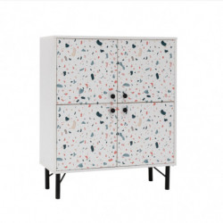 Mueble auxiliar Multilüx Terrazzo multicolor Practica Hogar