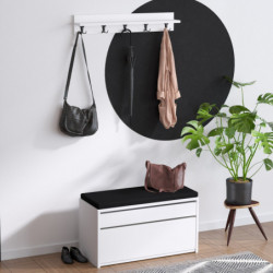 Zapatero Dory blanco negro Practica Hogar