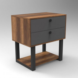 Cajonera MN03-BA antracita nogal Practica Hogar