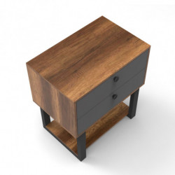 Cajonera MN03-BA antracita nogal Practica Hogar