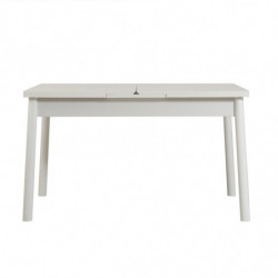 Mesa de comedor extensible Santiago Masa blanco Practica Hogar