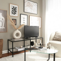 Mueble TV Basic TV500 negro mate Practica Hogar