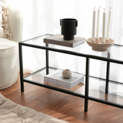 Mueble TV Basic TV500 negro mate Practica Hogar