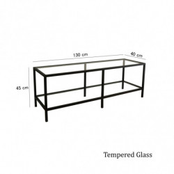 Mueble TV Basic TV500 negro mate Practica Hogar