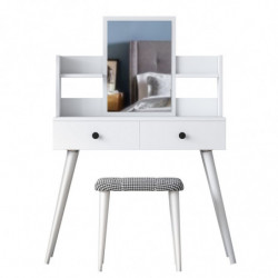Tocador BJ102- 2235 blanco Practica Hogar