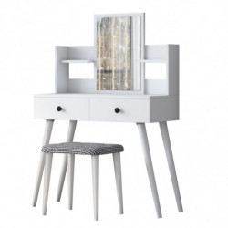 Tocador BJ102- 2235 blanco Practica Hogar