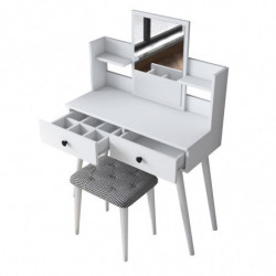 Tocador BJ102- 2235 blanco Practica Hogar