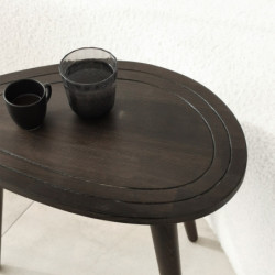 Set mesas de café (2 piezas) Sweet antracita Practica Hogar