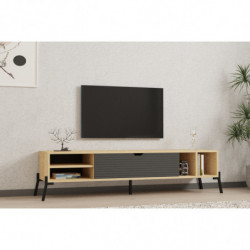 Mueble TV Ponza zafiro roble antracita Practica Hogar