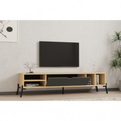 Mueble TV Ponza zafiro roble antracita Practica Hogar