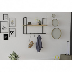 Estante de pared Able roble zafiro Practica Hogar