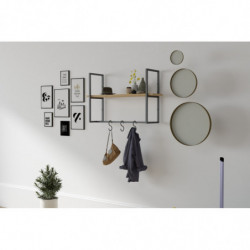 Estante de pared Able roble zafiro Practica Hogar