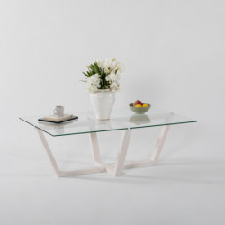 Mesa de centro Amalfi blanco Practica Hogar