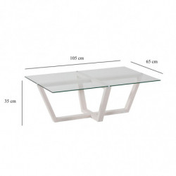 Mesa de centro Amalfi blanco Practica Hogar