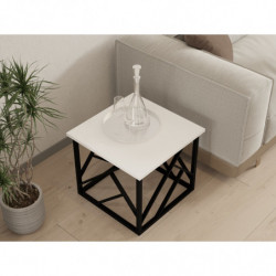 Mesa de centro WodaMetal metal blanco Practica Hogar