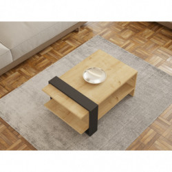 Mesa de centro Yonca roble antracita Practica Hogar