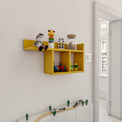 Estante de pared Room amarillo Practica Hogar