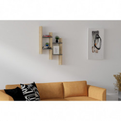Estante de pared Su antracita roble Practica Hogar