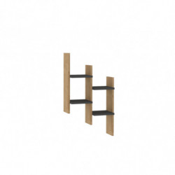 Estante de pared Su antracita roble Practica Hogar