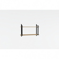 Estante de pared Abat roble zafiro Practica Hogar