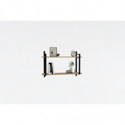 Estante de pared Abat roble zafiro Practica Hogar