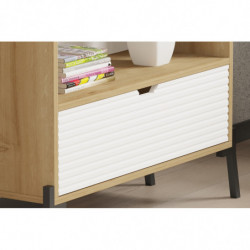 Librería Numana zafiro roble blanco Practica Hogar