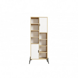 Librería Otranto zafiro roble blanco Practica Hogar