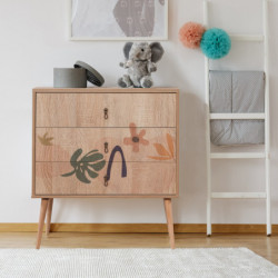 Cómoda City Trio Leaf multicolor Practica Hogar
