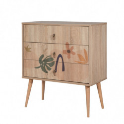 Cómoda City Trio Leaf multicolor Practica Hogar