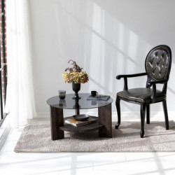 Mesa de centro Mondo antracita marrón oscuro Practica Hogar