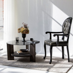 Mesa de centro Mondo antracita marrón oscuro Practica Hogar