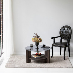 Mesa de centro Mondo antracita marrón oscuro Practica Hogar