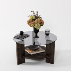 Mesa de centro Mondo antracita marrón oscuro Practica Hogar