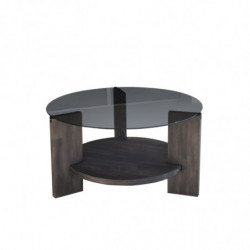 Mesa de centro Mondo antracita marrón oscuro Practica Hogar