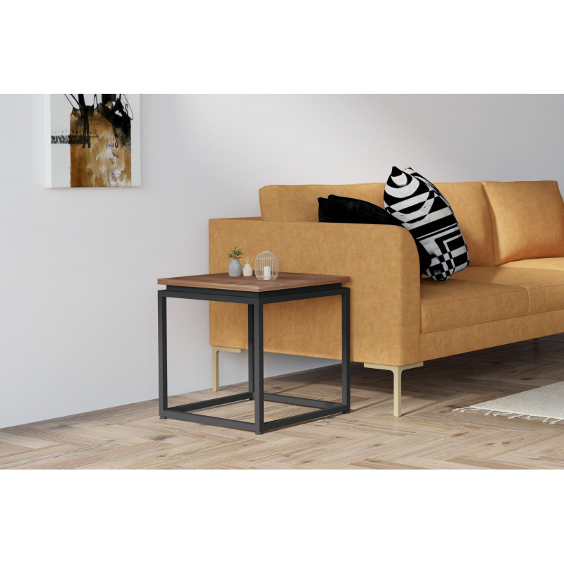 Mesa de centro Lal negro nogal Practica Hogar Mesa de centro Lal negro nogal Practica Hogar