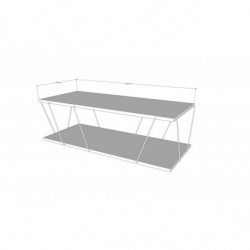 Conjunto de muebles de salón Epsilon negro amarillo Practica Hogar
