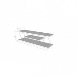 Conjunto de muebles de salón Epsilon negro amarillo Practica Hogar