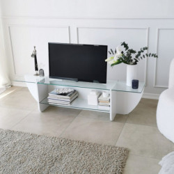 Mueble TV Lily blanco Practica Hogar