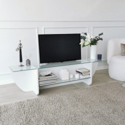 Mueble TV Lily blanco Practica Hogar