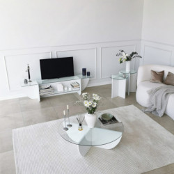 Mueble TV Lily blanco Practica Hogar