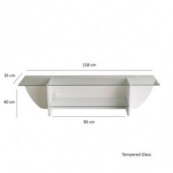 Mueble TV Lily blanco Practica Hogar