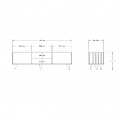 Mueble TV Josef zafiro Practica Hogar