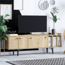 Mueble TV Antares roble zafiro Practica Hogar