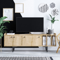 Mueble TV Antares roble zafiro Practica Hogar